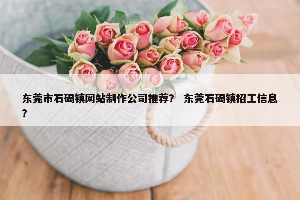 东莞市石碣镇网站制作公司推荐？ 东莞石碣镇招工信息？-第1张图片-冷动云