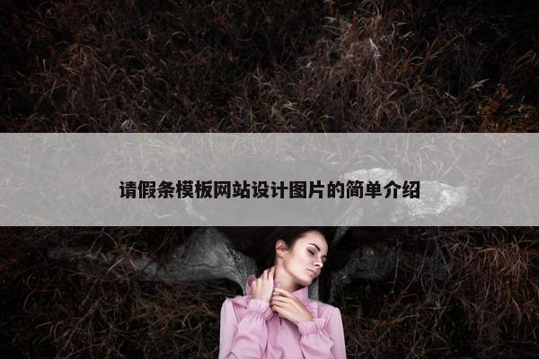 请假条模板网站设计图片的简单介绍-第1张图片-冷动云
