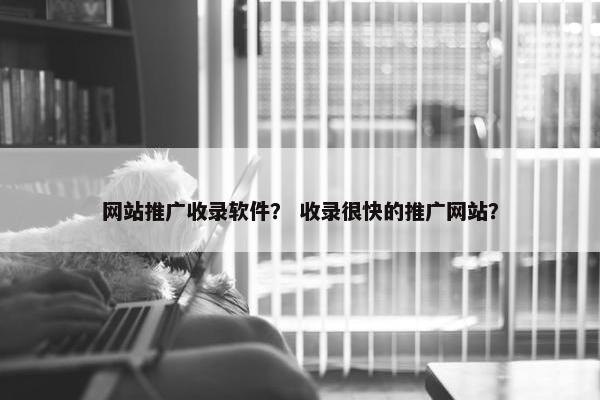 网站推广收录软件？ 收录很快的推广网站？-第1张图片-冷动云