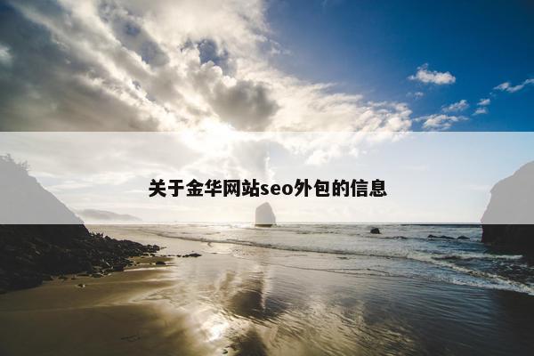 关于金华网站seo外包的信息-第1张图片-冷动云