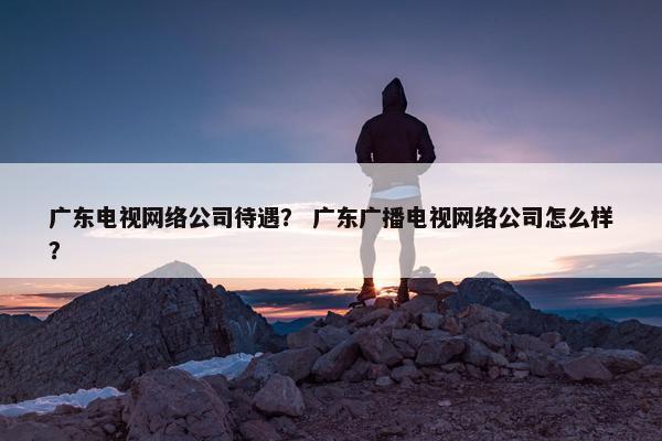 广东电视网络公司待遇？ 广东广播电视网络公司怎么样？-第1张图片-冷动云