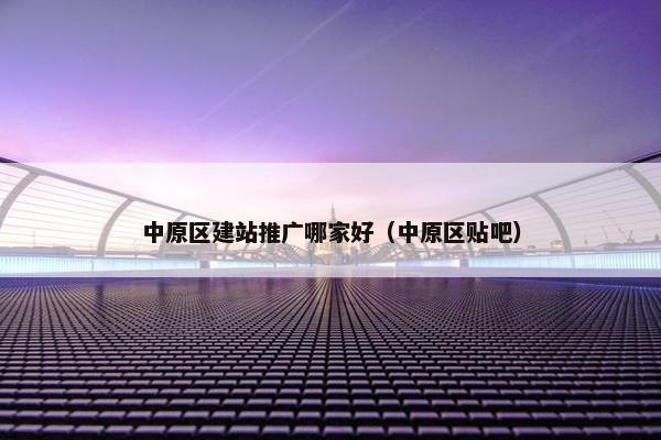 中原区建站推广哪家好（中原区贴吧）-第1张图片-冷动云