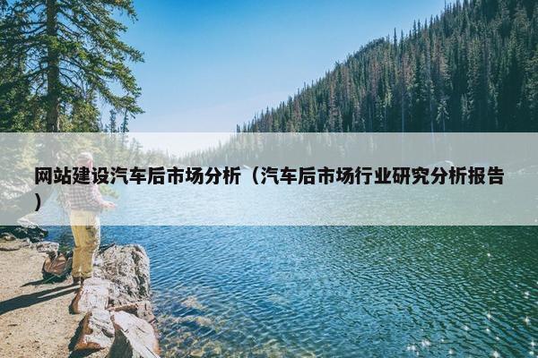 网站建设汽车后市场分析（汽车后市场行业研究分析报告）-第1张图片-冷动云