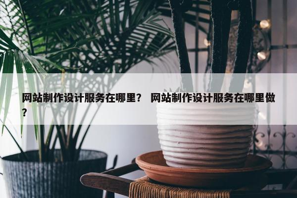 网站制作设计服务在哪里？ 网站制作设计服务在哪里做？-第1张图片-冷动云