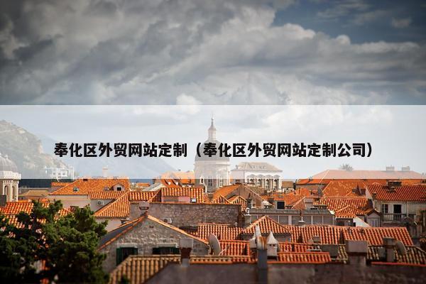 奉化区外贸网站定制（奉化区外贸网站定制公司）-第1张图片-冷动云