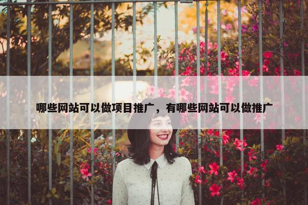 哪些网站可以做项目推广，有哪些网站可以做推广-第1张图片-冷动云