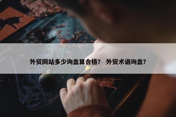 外贸网站多少询盘算合格？ 外贸术语询盘？-第1张图片-冷动云
