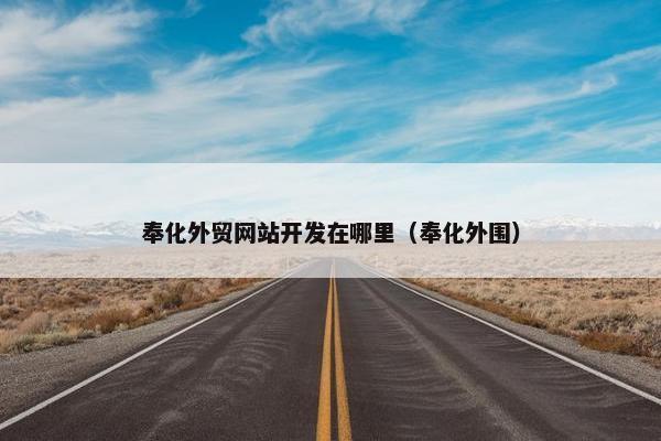 奉化外贸网站开发在哪里（奉化外围）-第1张图片-冷动云