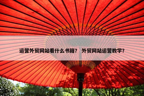 运营外贸网站看什么书籍？ 外贸网站运营教学？-第1张图片-冷动云