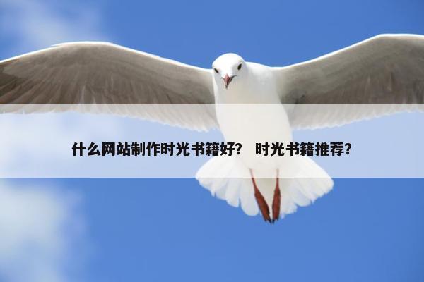 什么网站制作时光书籍好？ 时光书籍推荐？-第1张图片-冷动云