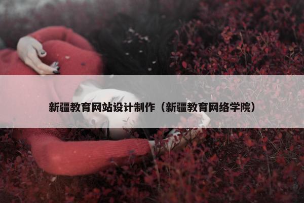 新疆教育网站设计制作（新疆教育网络学院）-第1张图片-冷动云