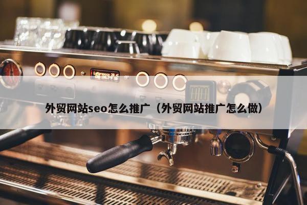 外贸网站seo怎么推广（外贸网站推广怎么做）-第1张图片-冷动云