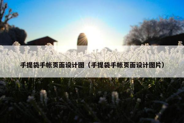 手提袋手帐页面设计图（手提袋手帐页面设计图片）-第1张图片-冷动云
