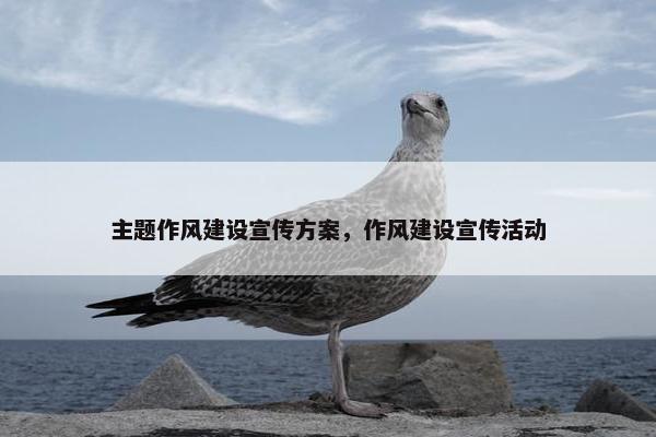主题作风建设宣传方案，作风建设宣传活动-第1张图片-冷动云