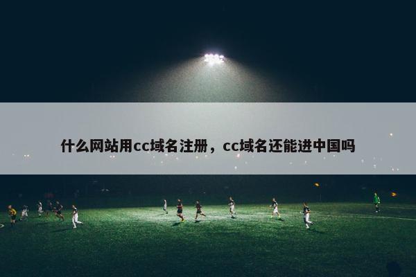 什么网站用cc域名注册，cc域名还能进中国吗-第1张图片-冷动云