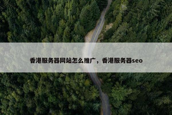 香港服务器网站怎么推广，香港服务器seo-第1张图片-冷动云