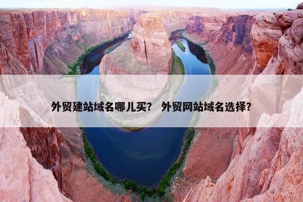 外贸建站域名哪儿买？ 外贸网站域名选择？-第1张图片-冷动云