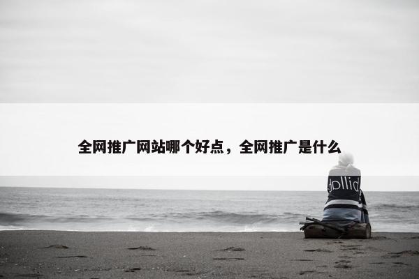 全网推广网站哪个好点，全网推广是什么-第1张图片-冷动云