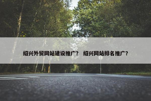 绍兴外贸网站建设推广？ 绍兴网站排名推广？-第1张图片-冷动云