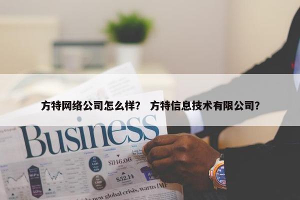 方特网络公司怎么样？ 方特信息技术有限公司？-第1张图片-冷动云