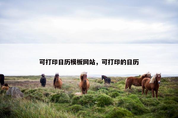 可打印日历模板网站，可打印的日历-第1张图片-冷动云