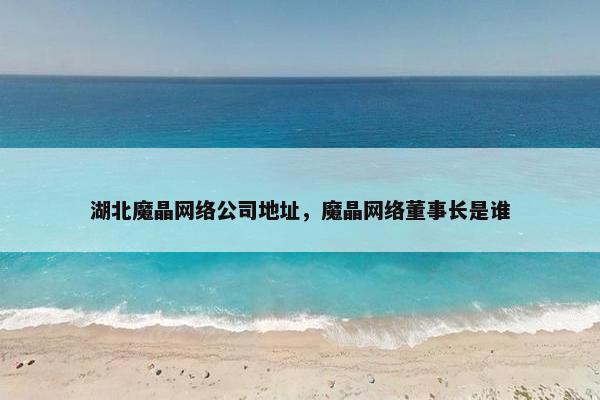湖北魔晶网络公司地址，魔晶网络董事长是谁-第1张图片-冷动云