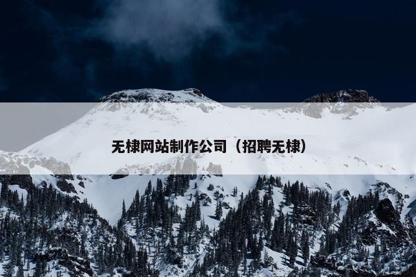 无棣网站制作公司（招聘无棣）-第1张图片-冷动云