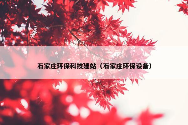 石家庄环保科技建站（石家庄环保设备）-第1张图片-冷动云