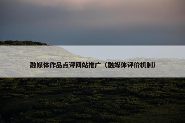 融媒体作品点评网站推广（融媒体评价机制）-第1张图片-冷动云
