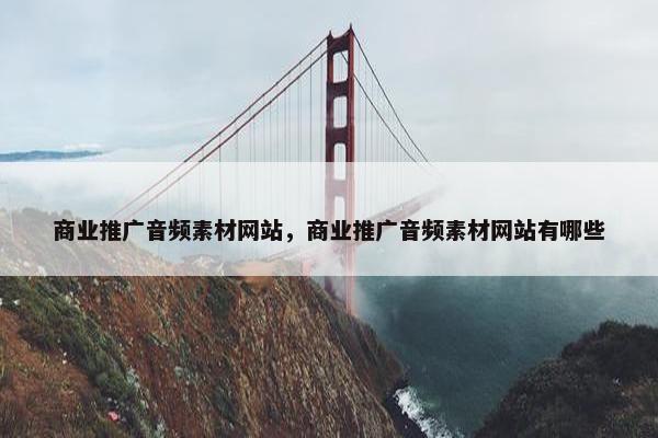 商业推广音频素材网站，商业推广音频素材网站有哪些-第1张图片-冷动云