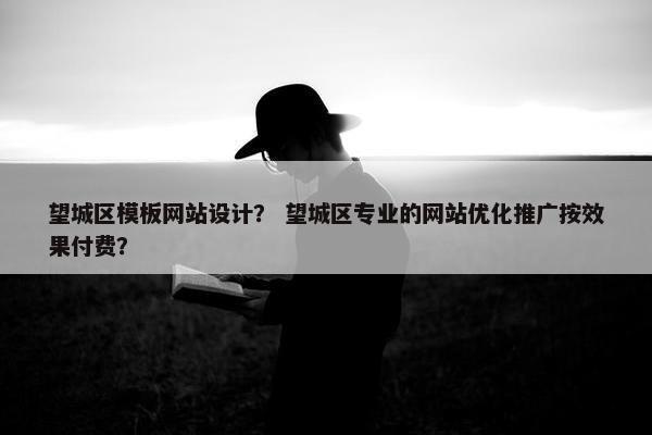 望城区模板网站设计？ 望城区专业的网站优化推广按效果付费？-第1张图片-冷动云