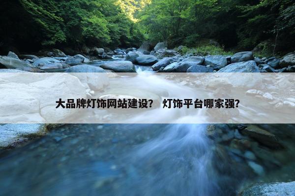 大品牌灯饰网站建设？ 灯饰平台哪家强？-第1张图片-冷动云
