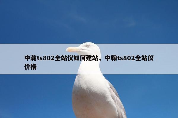 中瀚ts802全站仪如何建站，中翰ts802全站仪价格-第1张图片-冷动云