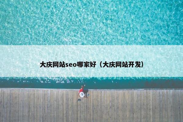 大庆网站seo哪家好（大庆网站开发）-第1张图片-冷动云