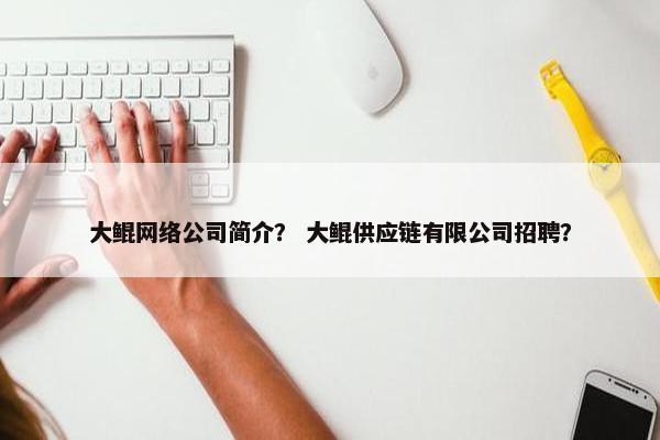 大鲲网络公司简介？ 大鲲供应链有限公司招聘？-第1张图片-冷动云