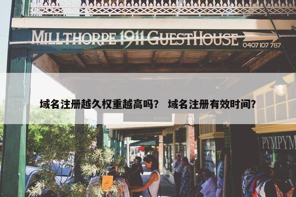 域名注册越久权重越高吗？ 域名注册有效时间？-第1张图片-冷动云