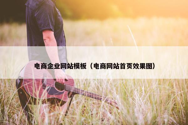 电商企业网站模板（电商网站首页效果图）-第1张图片-冷动云