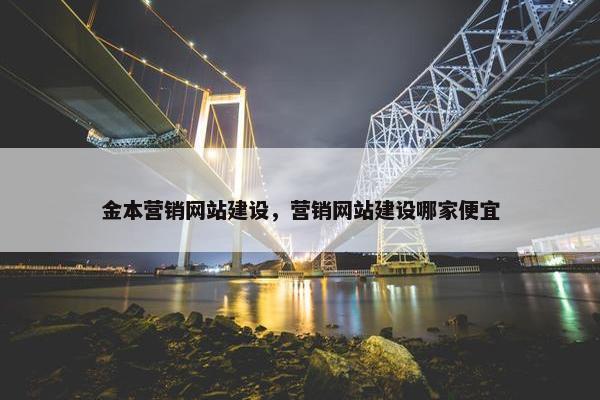 金本营销网站建设，营销网站建设哪家便宜-第1张图片-冷动云