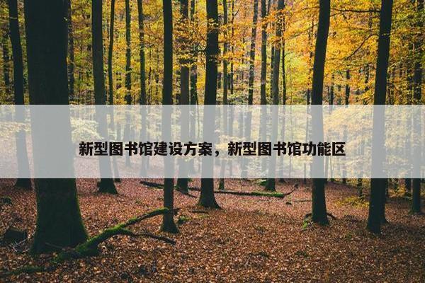 新型图书馆建设方案，新型图书馆功能区-第1张图片-冷动云