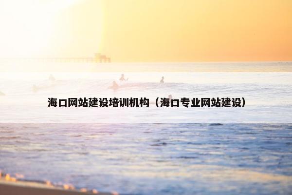 海口网站建设培训机构（海口专业网站建设）-第1张图片-冷动云