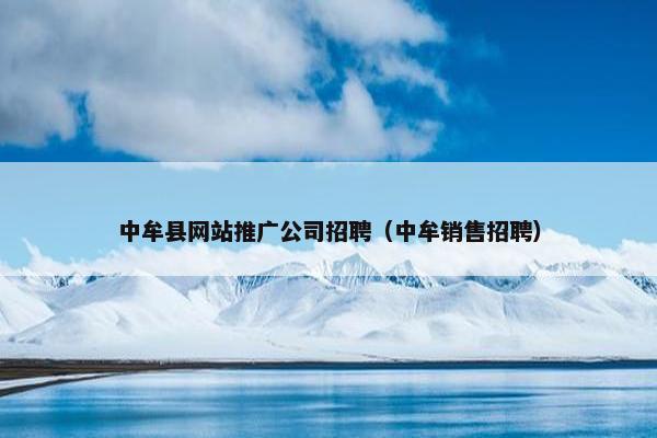 中牟县网站推广公司招聘（中牟销售招聘）-第1张图片-冷动云