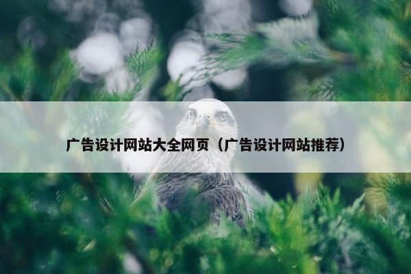 广告设计网站大全网页（广告设计网站推荐）-第1张图片-冷动云