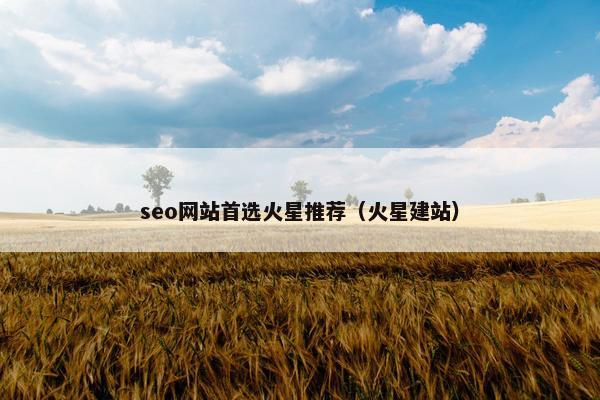 seo网站首选火星推荐（火星建站）-第1张图片-冷动云