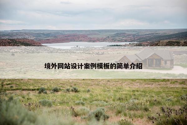 境外网站设计案例模板的简单介绍-第1张图片-冷动云