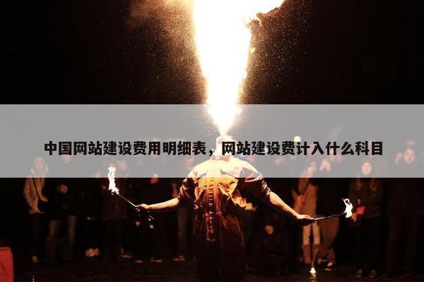 中国网站建设费用明细表，网站建设费计入什么科目-第1张图片-冷动云