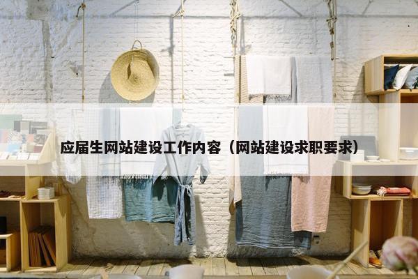 应届生网站建设工作内容（网站建设求职要求）-第1张图片-冷动云