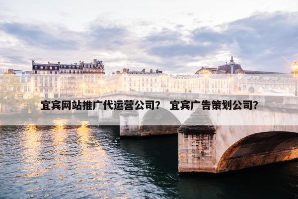 宜宾网站推广代运营公司？ 宜宾广告策划公司？-第1张图片-冷动云