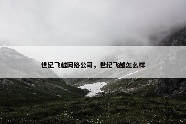 世纪飞越网络公司，世纪飞越怎么样-第1张图片-冷动云
