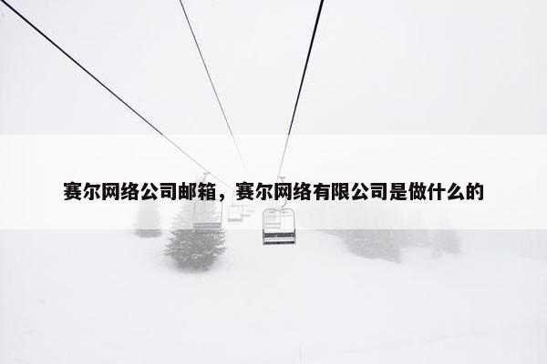 赛尔网络公司邮箱，赛尔网络有限公司是做什么的-第1张图片-冷动云