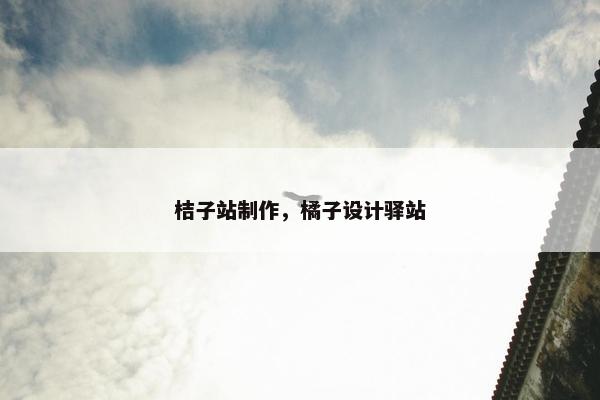 桔子站制作，橘子设计驿站-第1张图片-冷动云